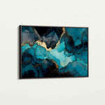 Abstract 1465 Canvas Art 18" x 24" / 45 x 60 cm / Black