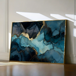 Abstract 1465 Canvas Art 60 x 40 cm / Black