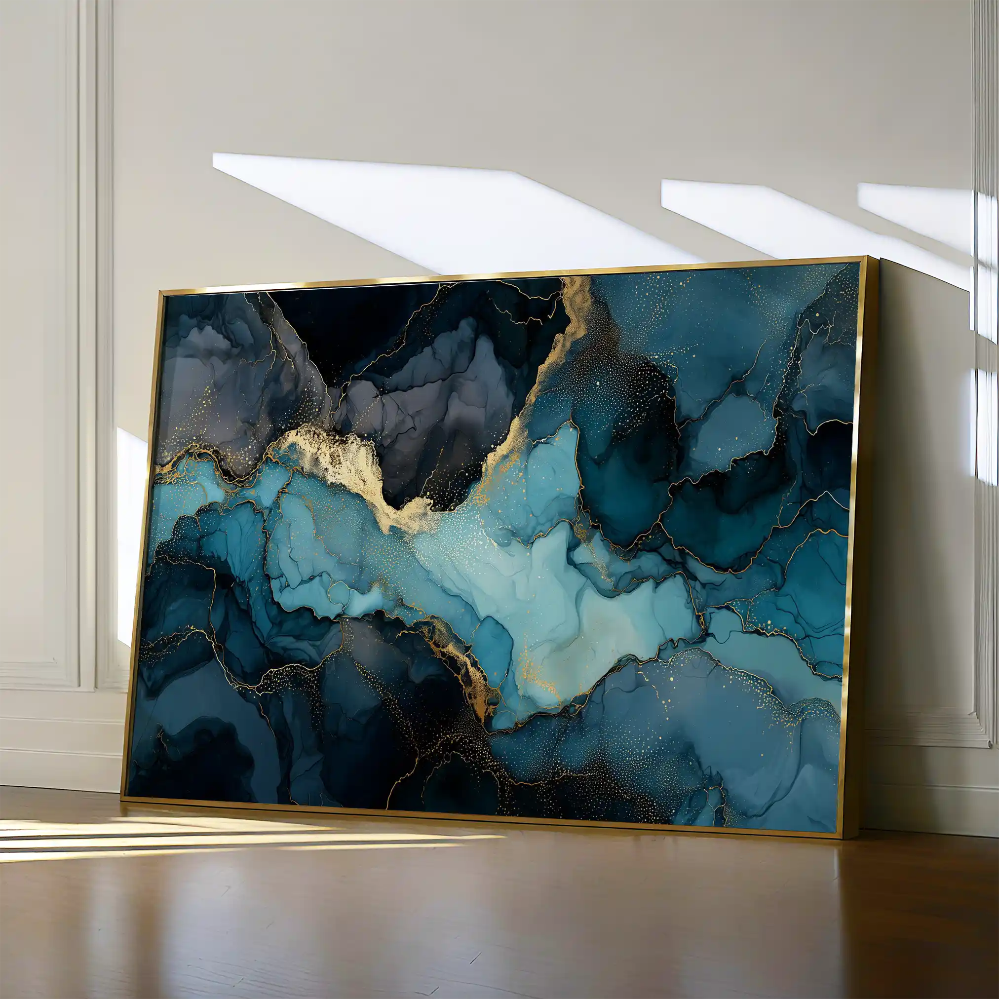 Abstract 1465 Canvas Art 60 x 40 cm / Black