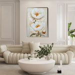 Floral 1465 Canvas Art 18" x 24" / 45 x 60 cm / Black