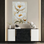 Floral 1465 Canvas Art 18" x 24" / 45 x 60 cm / Black
