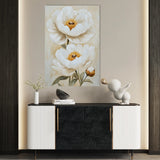 Floral 1465 Canvas Art 18" x 24" / 45 x 60 cm / Black