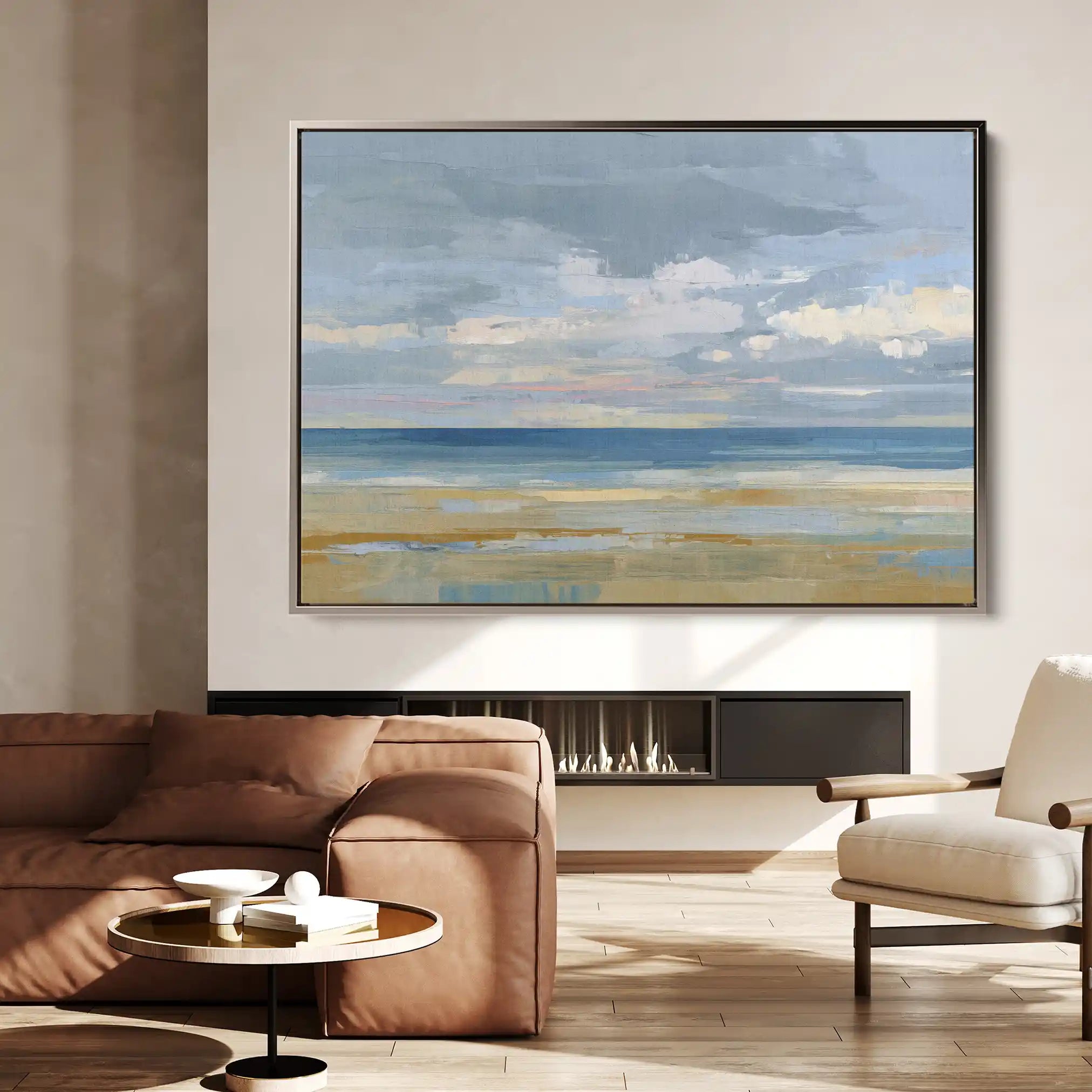 Abstract 1466 Canvas Art 60 x 40 cm / Black