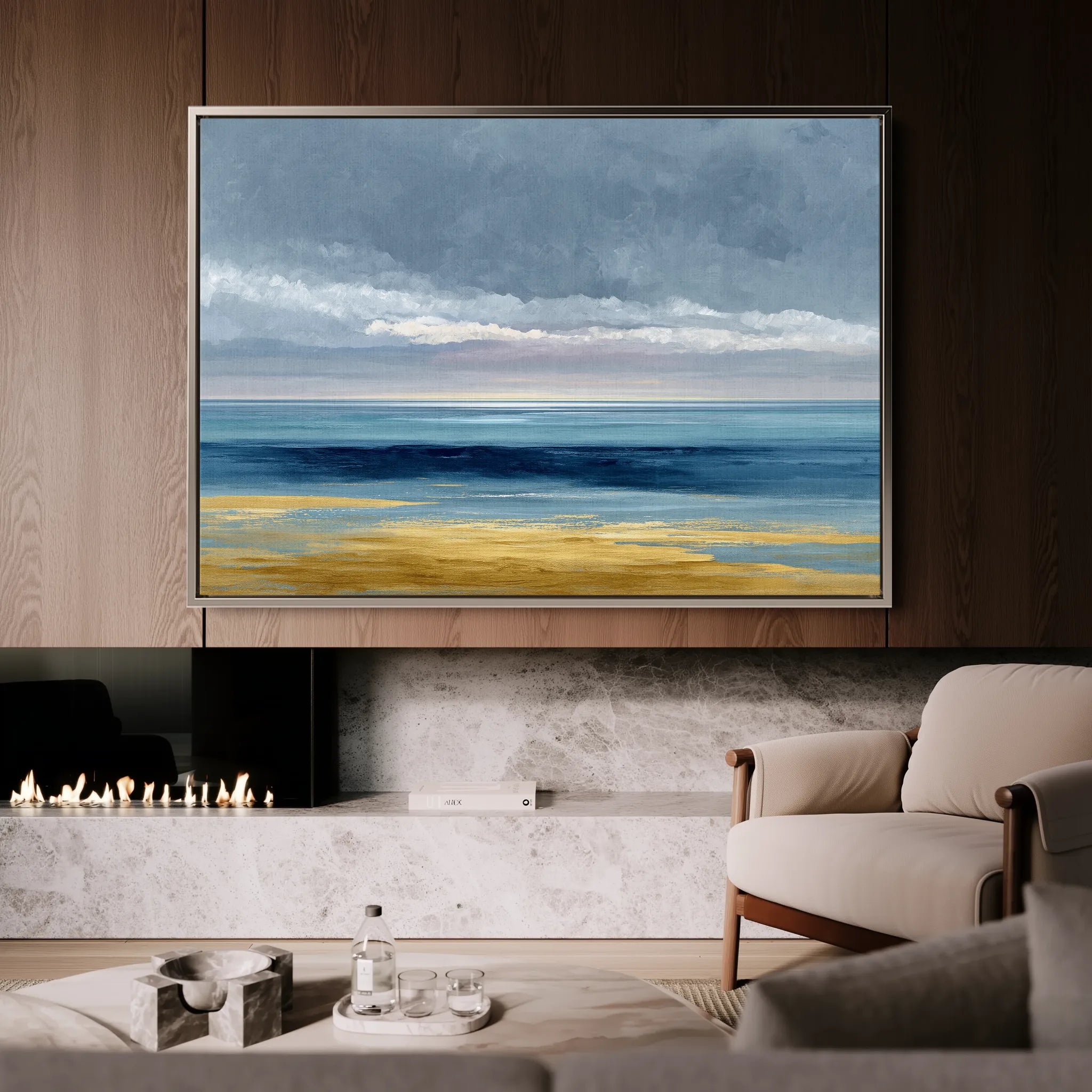 Abstract 1467 Canvas Art 18" x 24" / 45 x 60 cm / Black