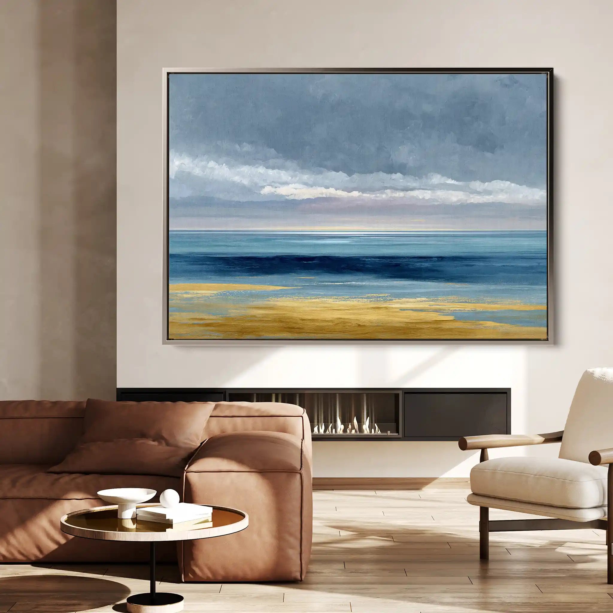 Abstract 1467 Canvas Art 60 x 40 cm / Black