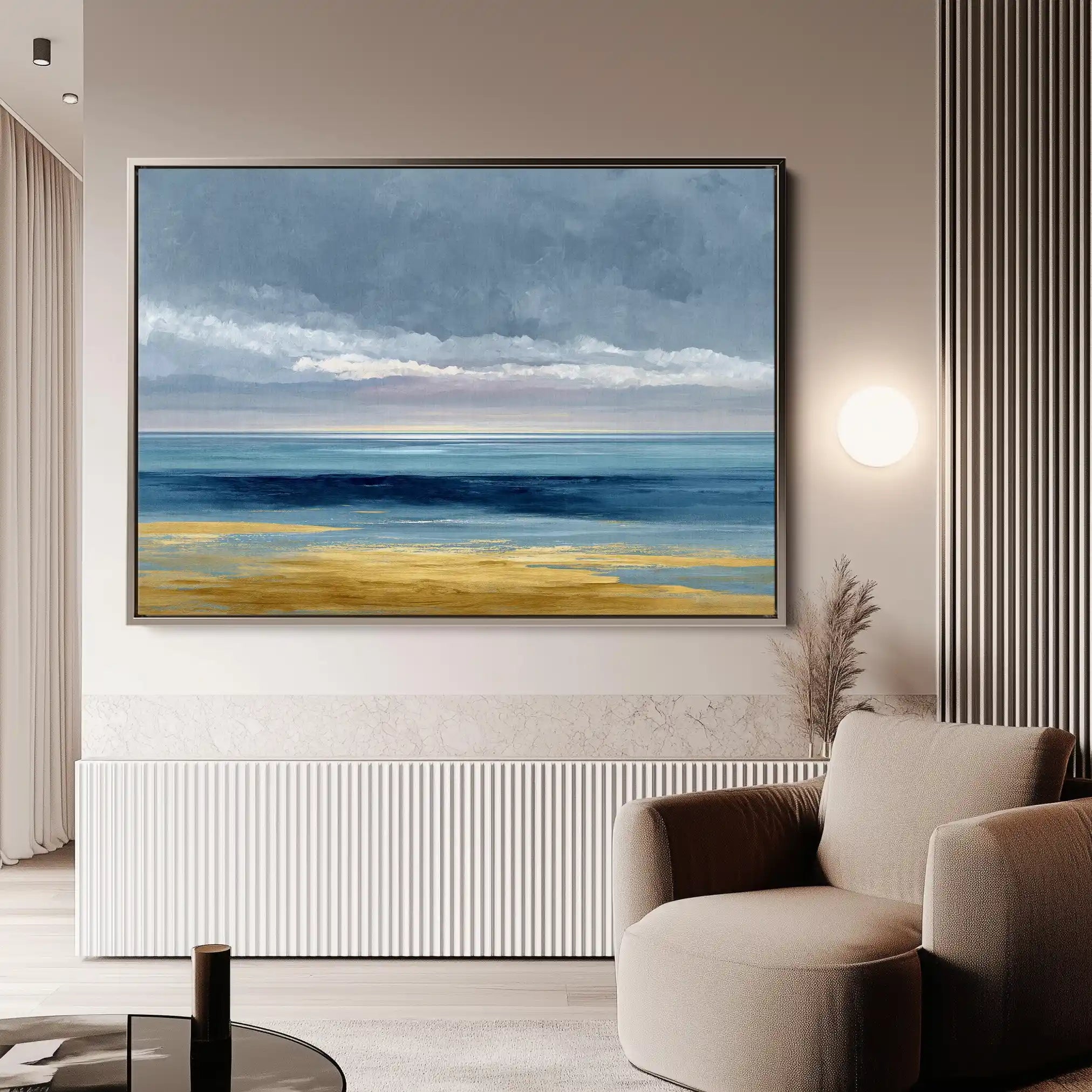 Abstract 1467 Canvas Art 60 x 40 cm / Black