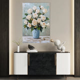 Floral 1467 Canvas Art 18" x 24" / 45 x 60 cm / Black