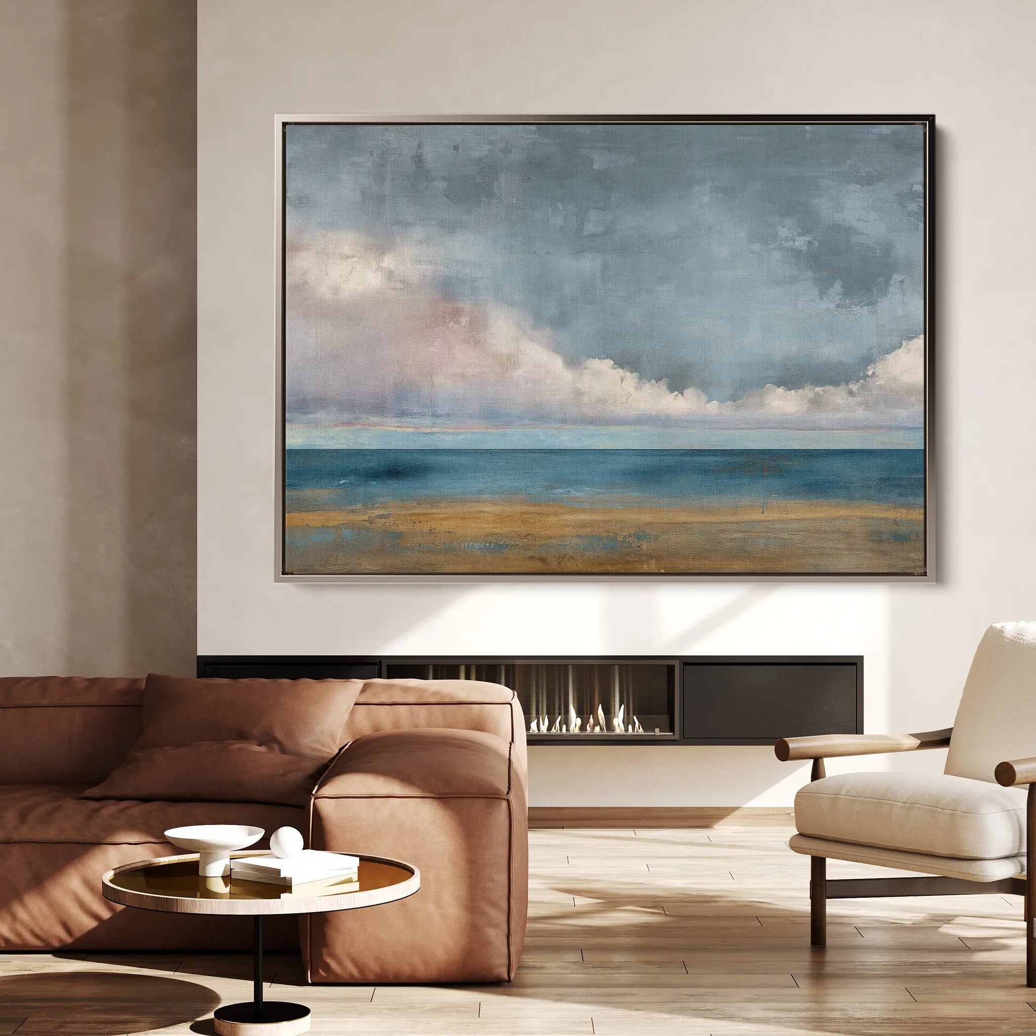 Abstract 1468 Canvas Art 18" x 24" / 45 x 60 cm / Black