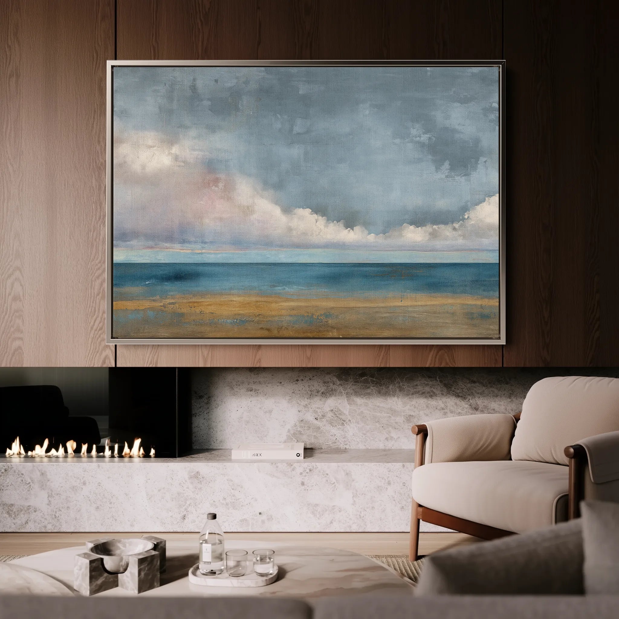 Abstract 1468 Canvas Art 18" x 24" / 45 x 60 cm / Black