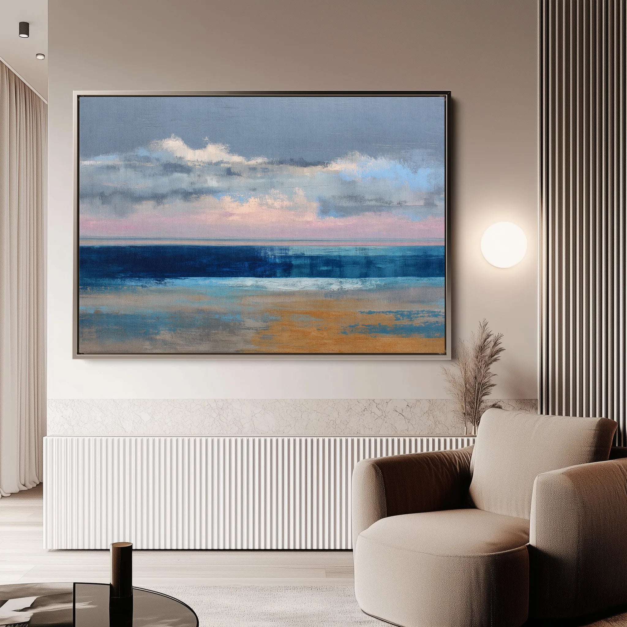Abstract 1469 Canvas Art 18" x 24" / 45 x 60 cm / Black