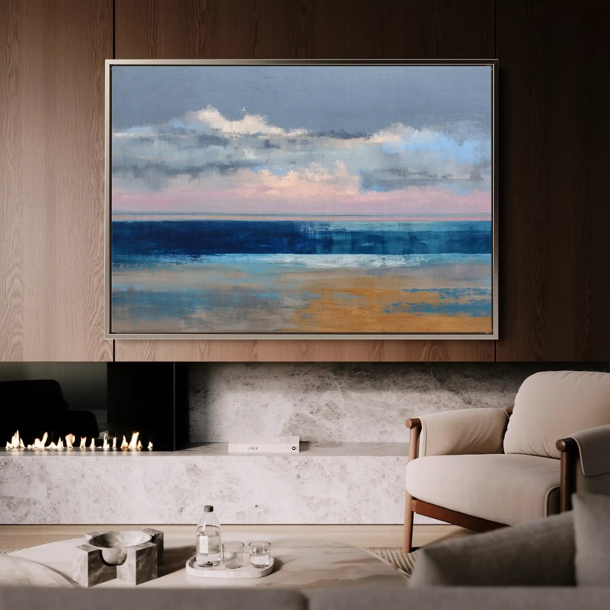 Abstract 1469 Canvas Art 60 x 40 cm / Black