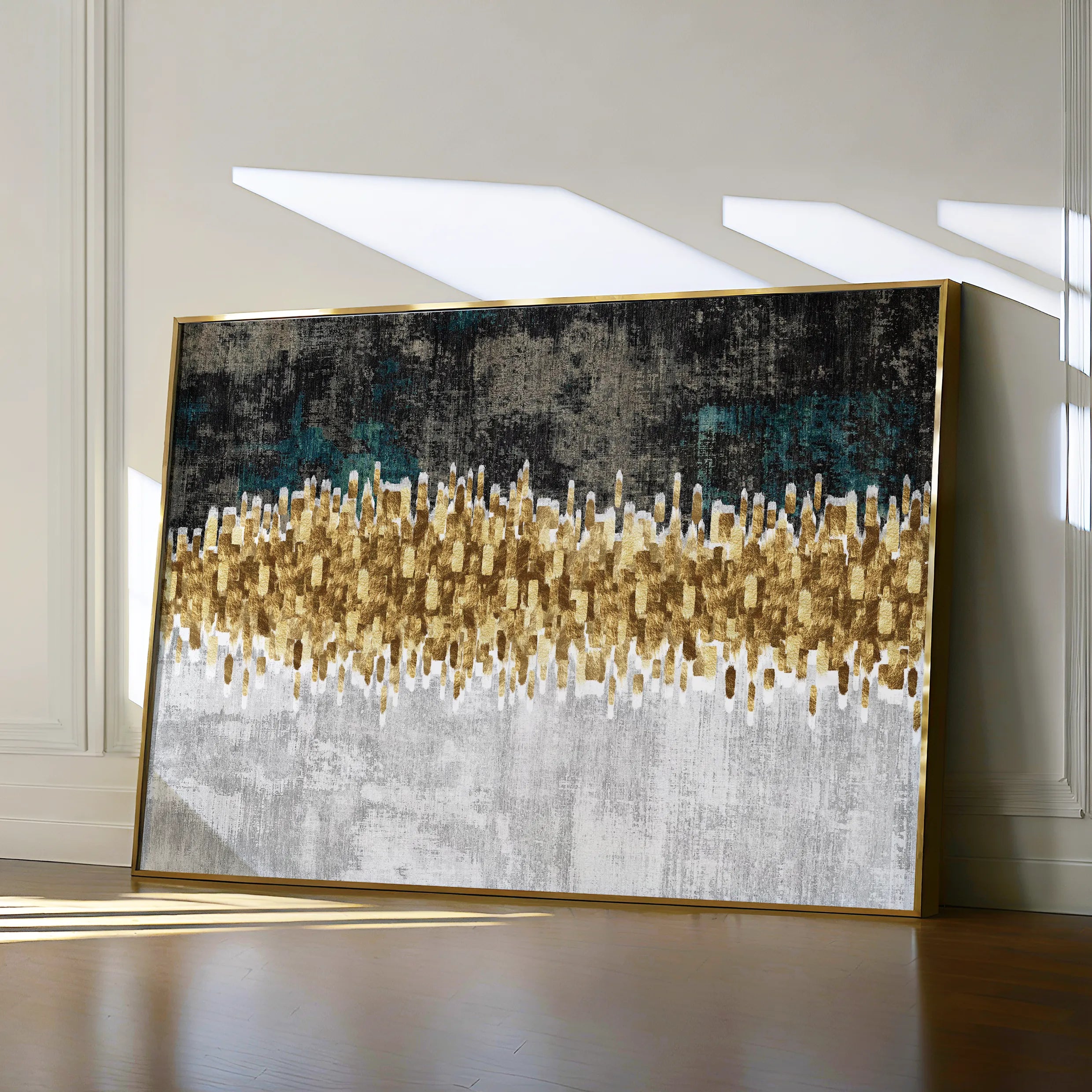 Abstract 147 Canvas Art 18" x 24" / 45 x 60 cm / Black