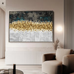 Abstract 147 Canvas Art 18" x 24" / 45 x 60 cm / Black