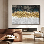 Abstract 147 Canvas Art 18" x 24" / 45 x 60 cm / Black
