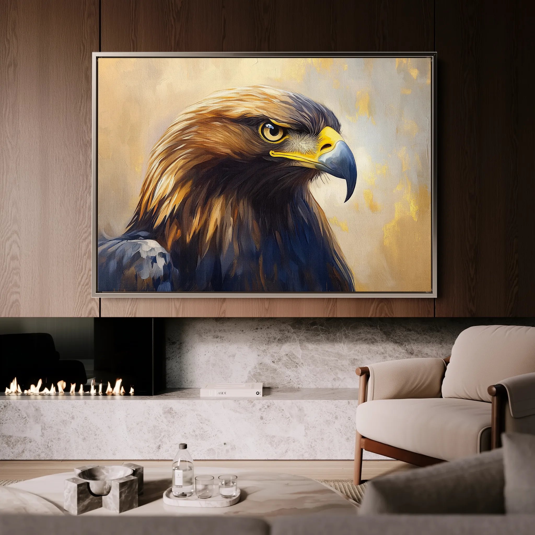 Animals 147 Canvas Art 18" x 24" / 45 x 60 cm / Black