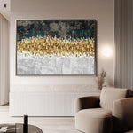 Abstract 147 Canvas Art 60 x 40 cm / Black