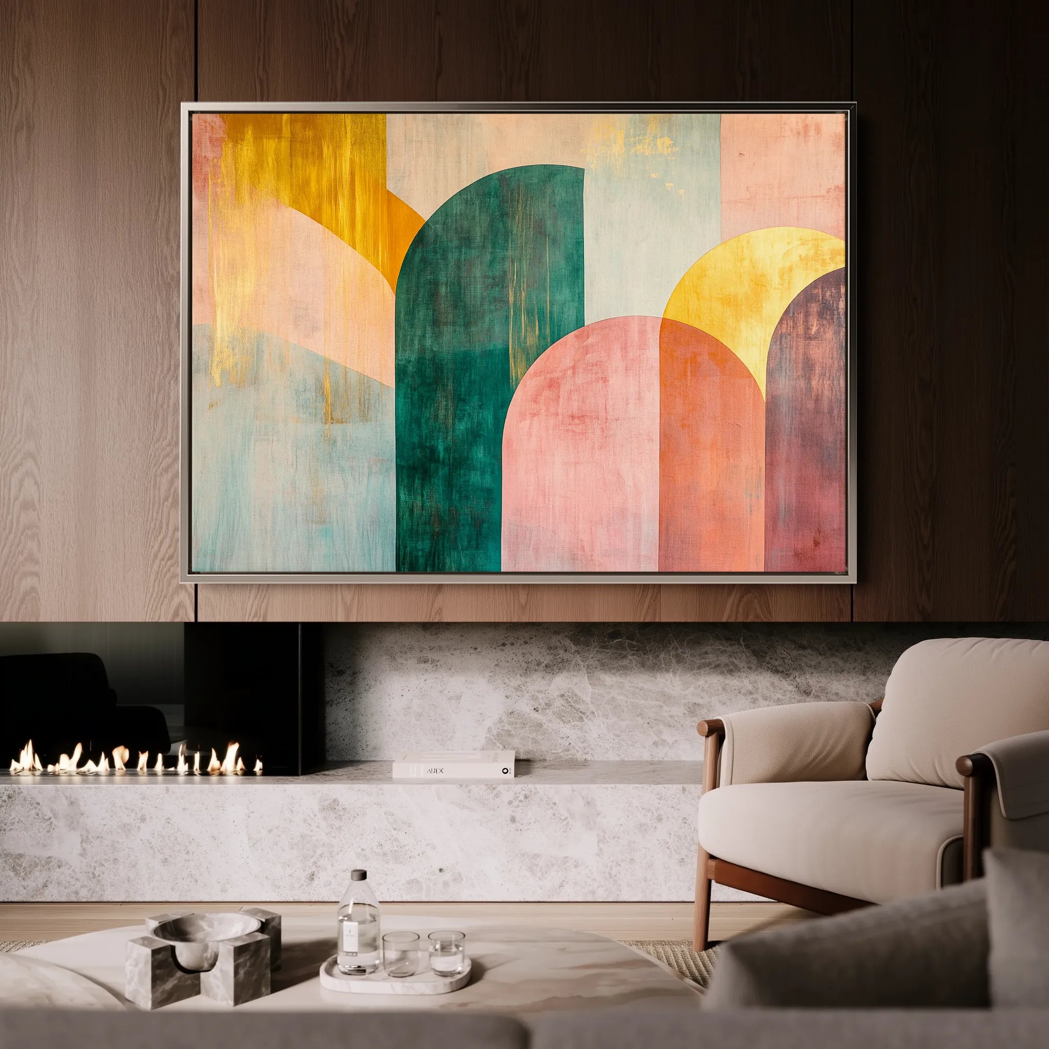 Boho 147 Canvas Art 18" x 24" / 45 x 60 cm / Black
