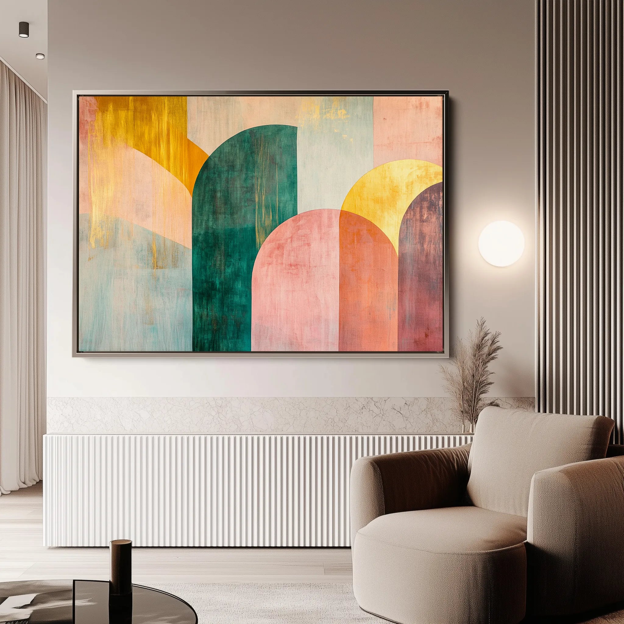 Boho 147 Canvas Art 18" x 24" / 45 x 60 cm / Black