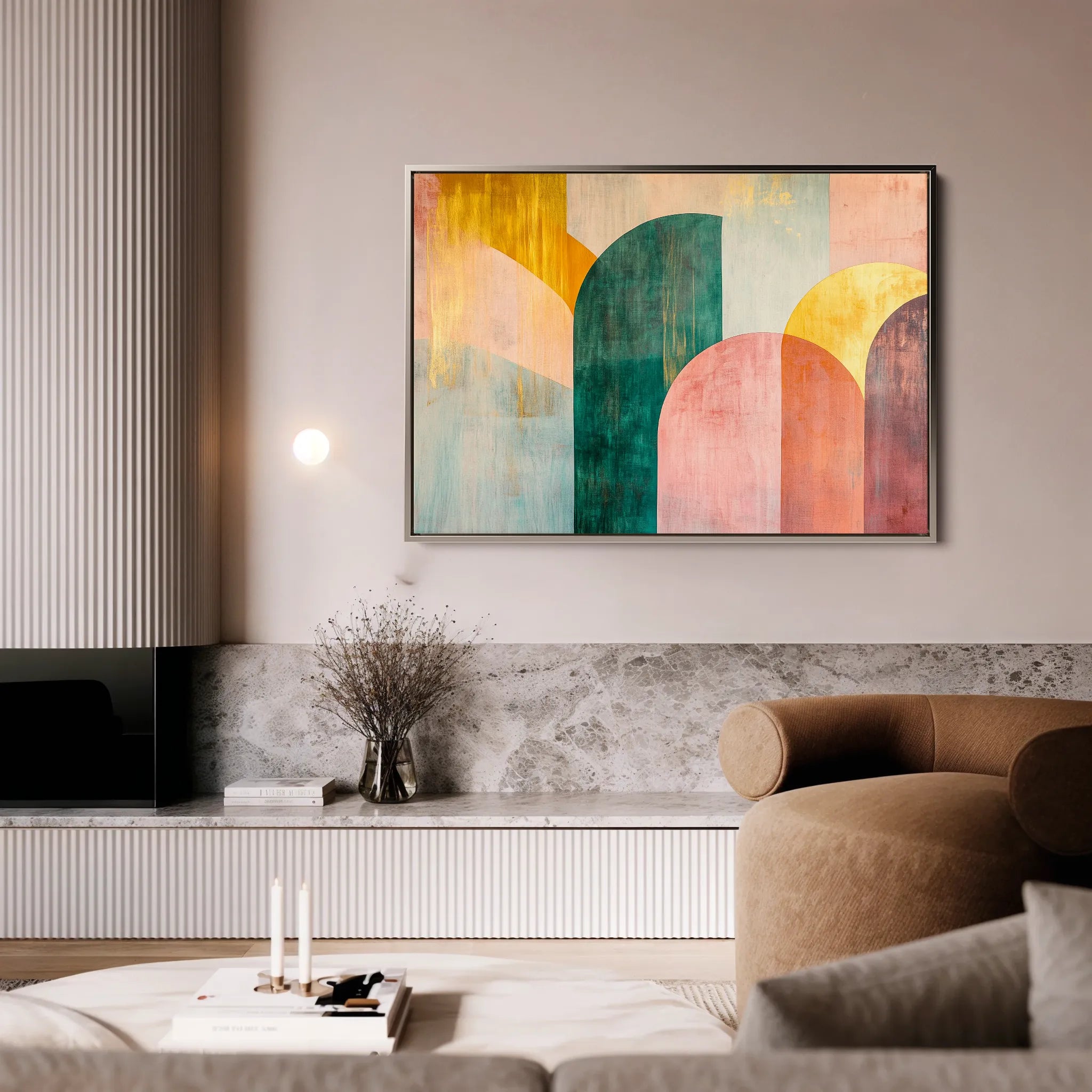 Boho 147 Canvas Art 18" x 24" / 45 x 60 cm / Black