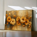 Floral 147 Canvas Art 18" x 24" / 45 x 60 cm / Black