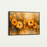 Floral 147 Canvas Art 18" x 24" / 45 x 60 cm / Black