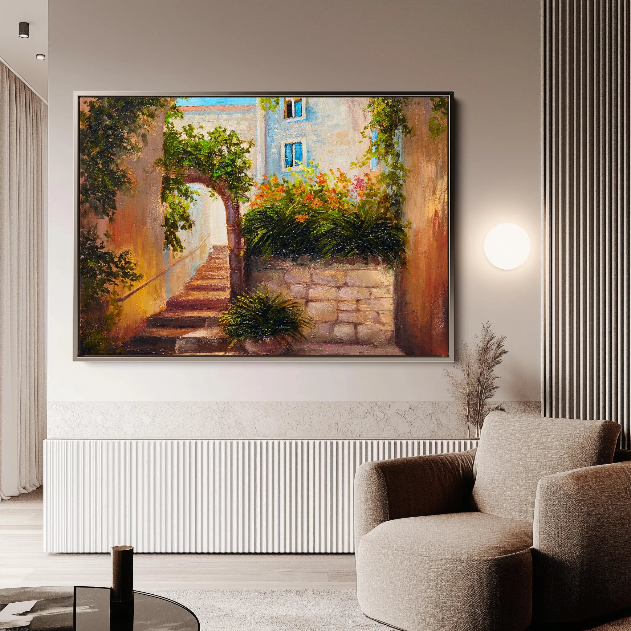 Landscape 147 Canvas Art 18" x 24" / 45 x 60 cm / Black