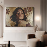 Portrait 147 Canvas Art 18" x 24" / 45 x 60 cm / Black