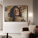 Portrait 147 Canvas Art 18" x 24" / 45 x 60 cm / Black