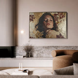 Portrait 147 Canvas Art 18" x 24" / 45 x 60 cm / Black