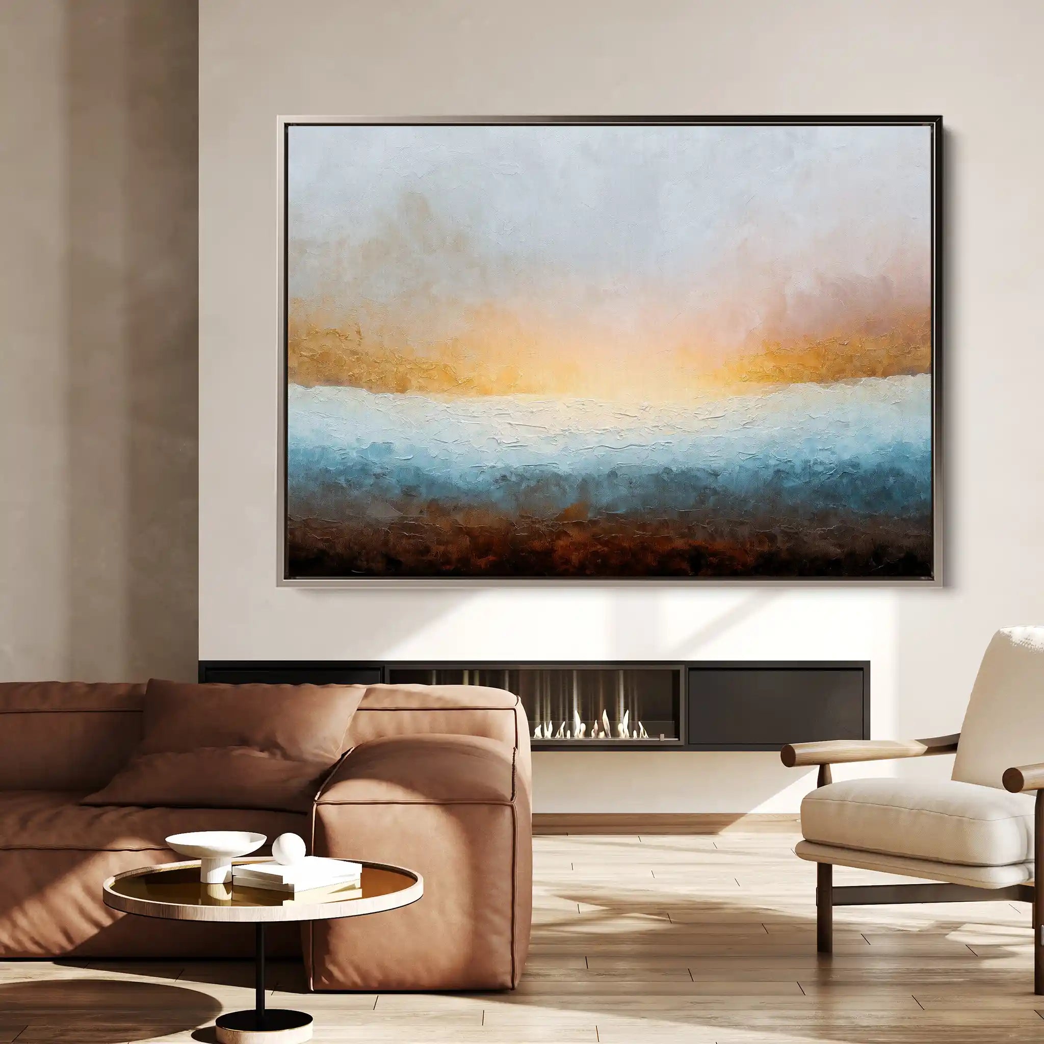 Abstract 1470 Canvas Art 18" x 24" / 45 x 60 cm / Black