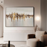 Abstract 1471 Canvas Art 18" x 24" / 45 x 60 cm / Black