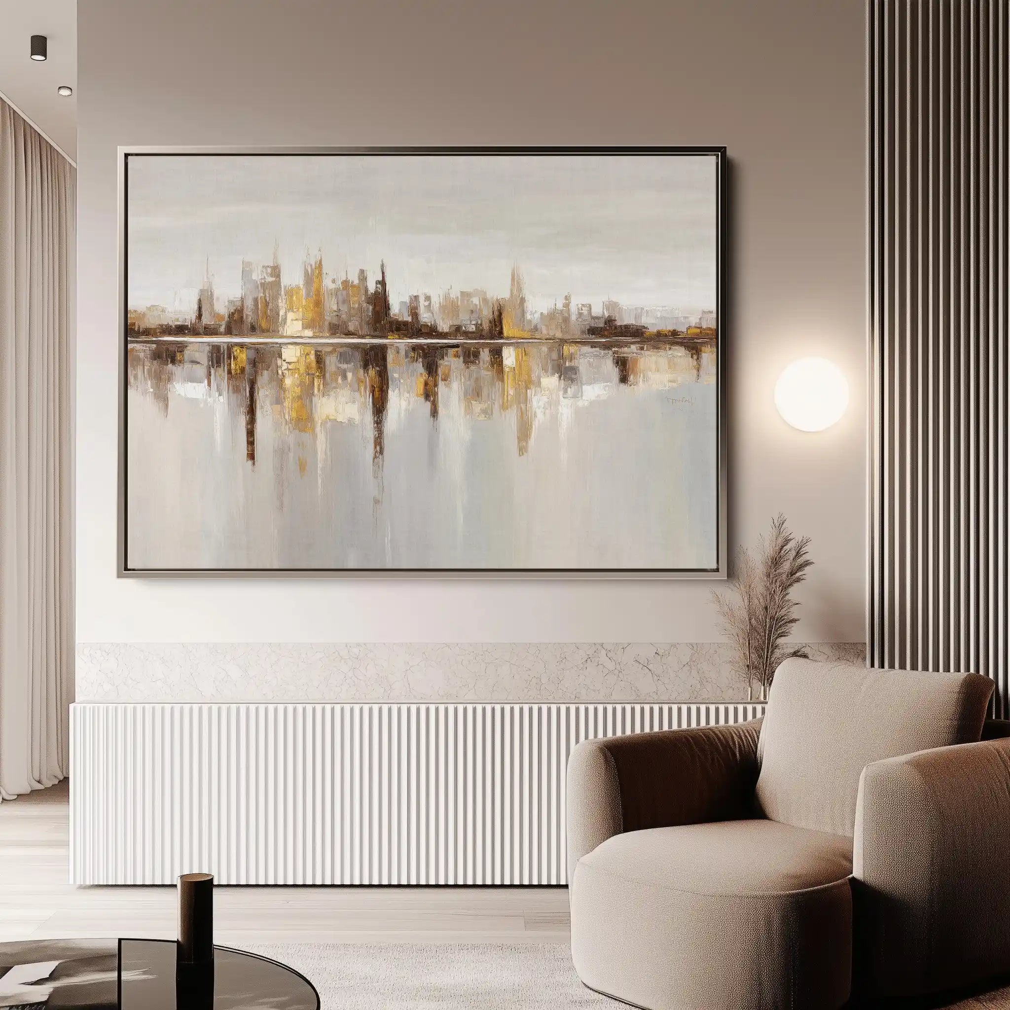 Abstract 1471 Canvas Art 18" x 24" / 45 x 60 cm / Black