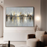 Abstract 1472 Canvas Art 18" x 24" / 45 x 60 cm / Black