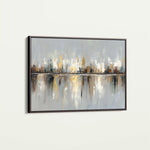 Abstract 1472 Canvas Art 60 x 40 cm / Black