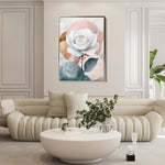 Floral 1472 Canvas Art 18" x 24" / 45 x 60 cm / Black