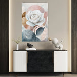 Floral 1472 Canvas Art 18" x 24" / 45 x 60 cm / Black
