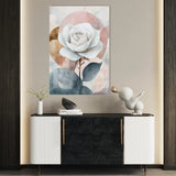 Floral 1472 Canvas Art 18" x 24" / 45 x 60 cm / Black