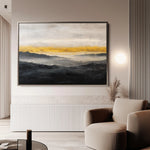 Abstract 1473 Canvas Art 18" x 24" / 45 x 60 cm / Black