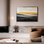Abstract 1473 Canvas Art 18" x 24" / 45 x 60 cm / Black
