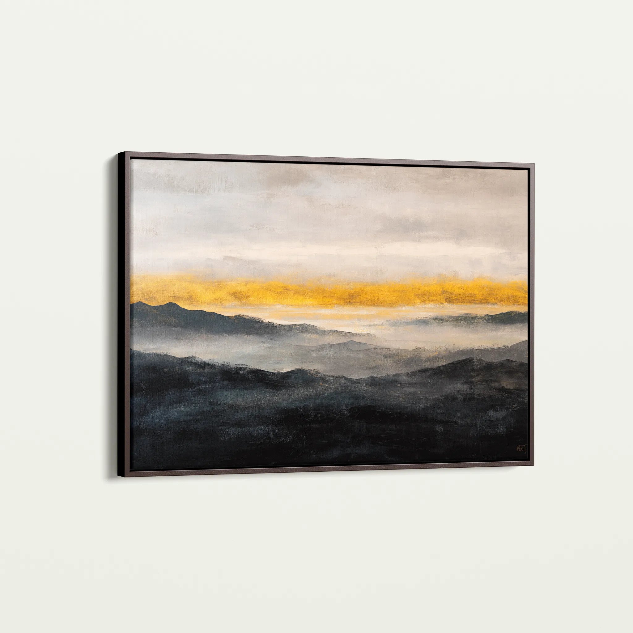 Abstract 1473 Canvas Art 18" x 24" / 45 x 60 cm / Black