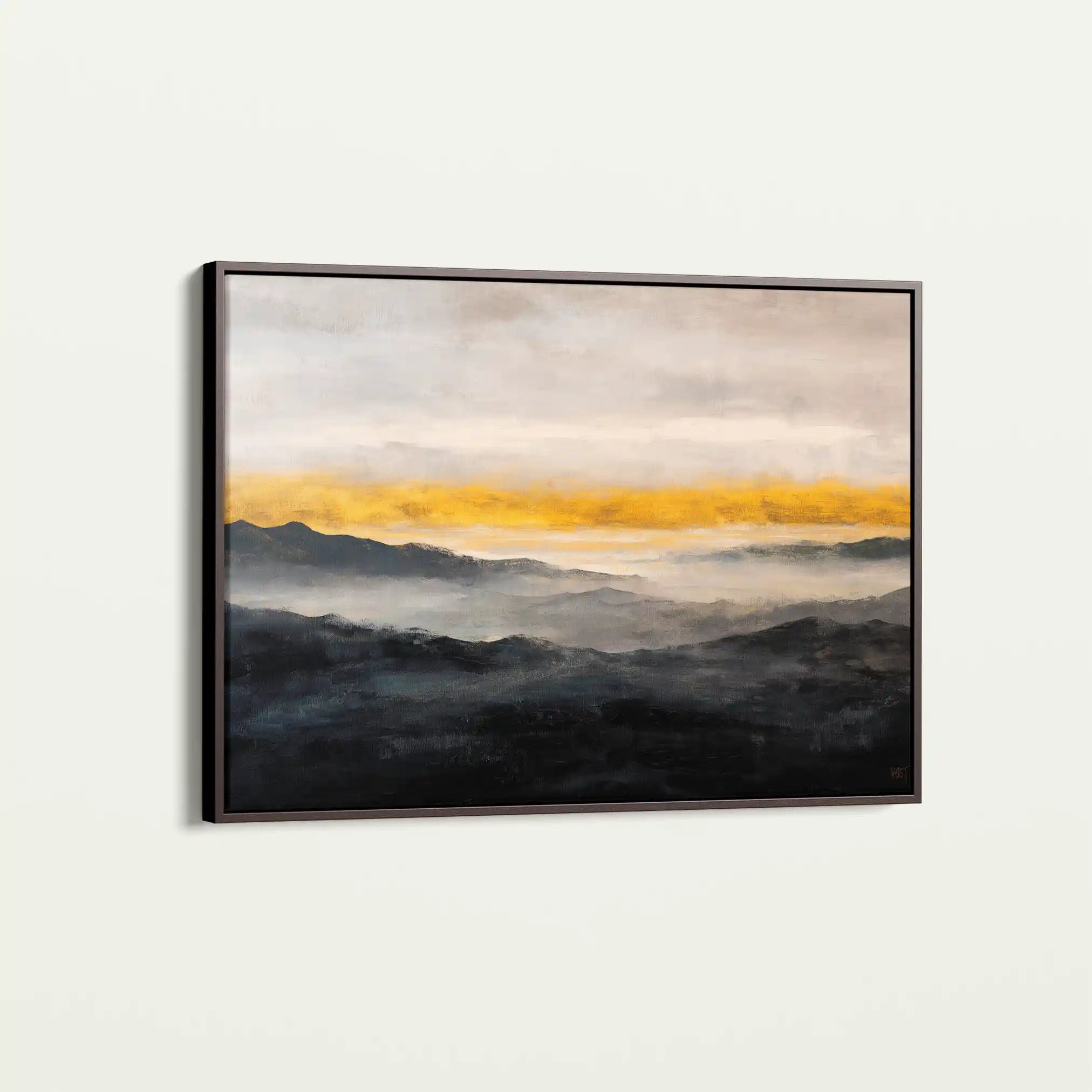 Abstract 1473 Canvas Art 60 x 40 cm / Black