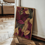 Floral 1473 Canvas Art 18" x 24" / 45 x 60 cm / Black
