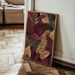Floral 1473 Canvas Art 60 x 40 cm / Black