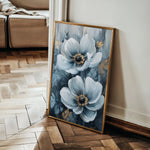 Floral 1474 Canvas Art 18" x 24" / 45 x 60 cm / Black