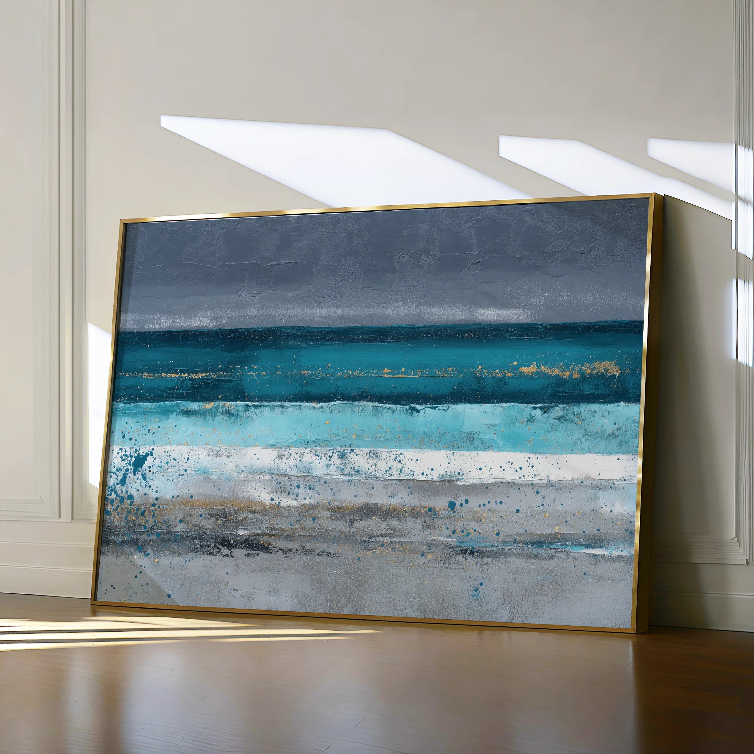 Abstract 1475 Canvas Art 18" x 24" / 45 x 60 cm / Black