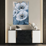 Floral 1475 Canvas Art 18" x 24" / 45 x 60 cm / Black