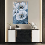 Floral 1475 Canvas Art 60 x 40 cm / Black