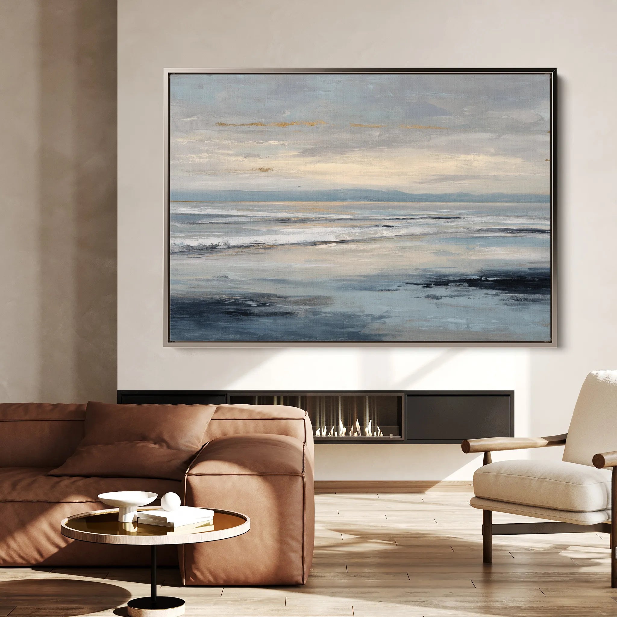 Abstract 1476 Canvas Art 18" x 24" / 45 x 60 cm / Black