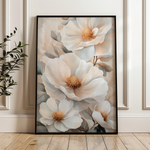 Floral 1476 Canvas Art 18" x 24" / 45 x 60 cm / Black