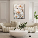 Floral 1476 Canvas Art 18" x 24" / 45 x 60 cm / Black